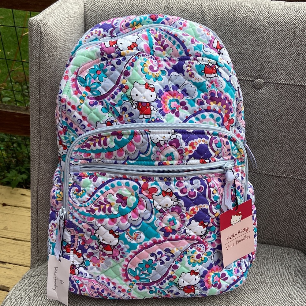 🫧Last 1! NWT Vera Bradley x Hello Kitty🫧 Limited Edition Campus Backpack - Picture 4 of 8